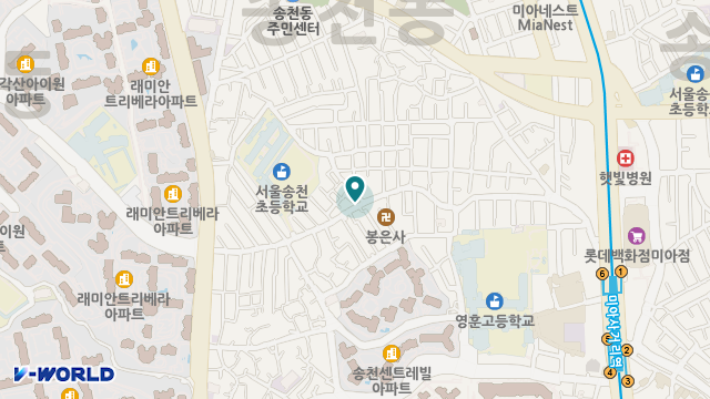 "A"강북복지용구.의료기 위치 지도