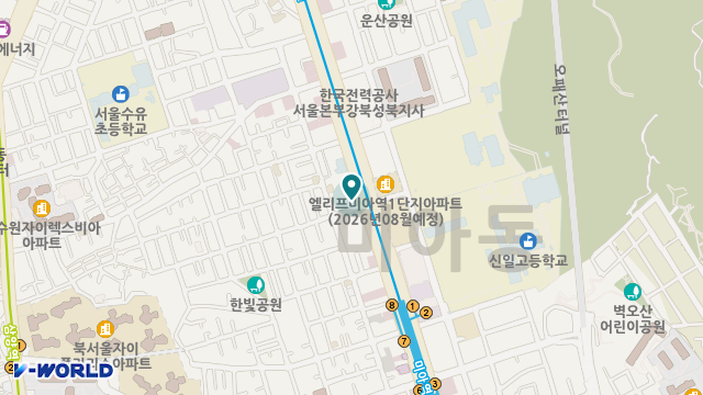 한사랑재가센터 위치 지도