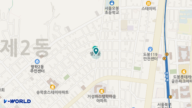 한결어르신복지센터 위치 지도