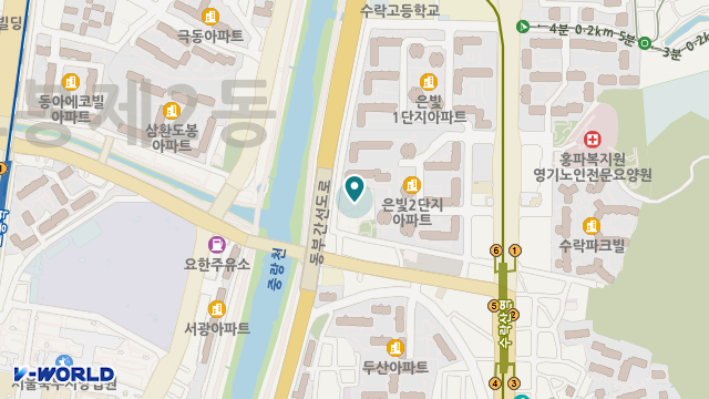 사회복지법인 한국봉사회 북부다나을방문요양센터 위치 지도