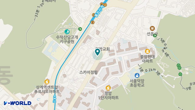 효자재가복지센터 위치 지도
