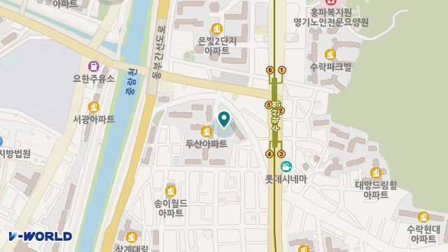 한국방문요양재가센터 위치 지도
