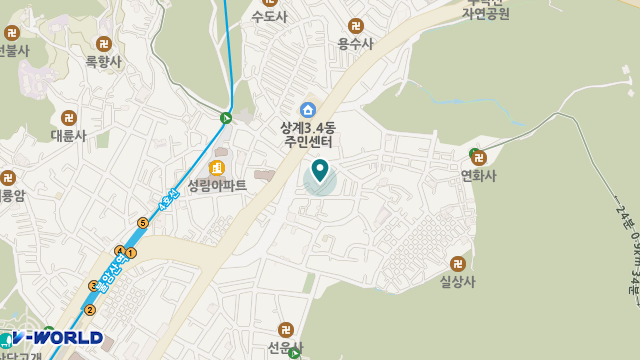 한세(주.야간)노인복지센터 위치 지도