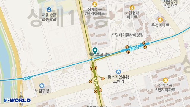 시니어케어24 노원 위치 지도