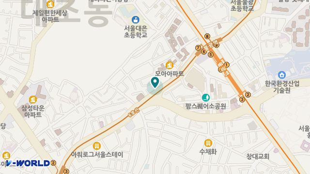 희망노인복지센터 위치 지도