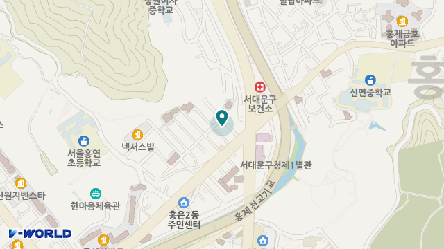 서대문 늘푸른 노인복지센터 위치 지도