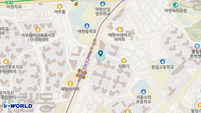 "(A)"명아주재가센터 위치 지도