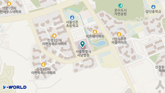 서남의료기 위치 지도