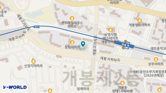 개봉한마음재가센터 위치 지도