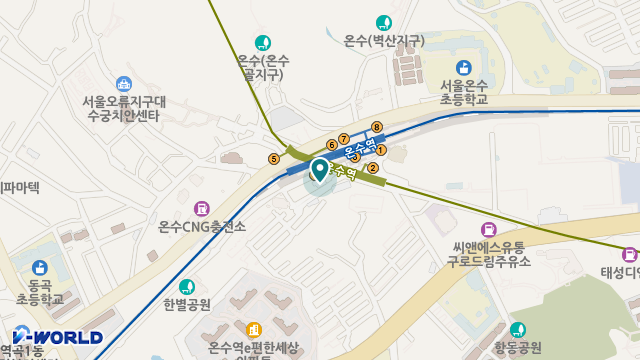 온수재가복지센터 위치 지도