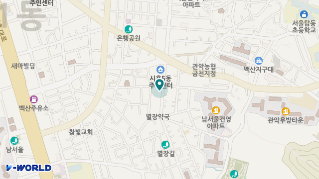 금천행복 재가복지센터 위치 지도