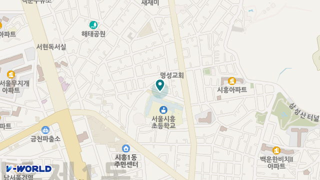 금천기은재가복지센터 위치 지도