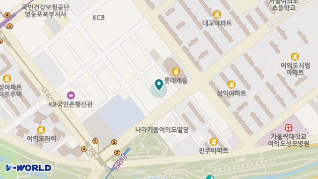 여의도노인복지센터 위치 지도