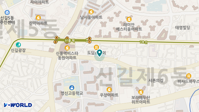 우리노인복지센터 위치 지도