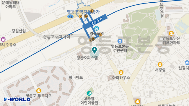 영등포재가방문요양건강센터 위치 지도