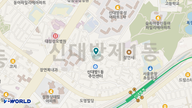 동네노인돌봄재가센터 위치 지도