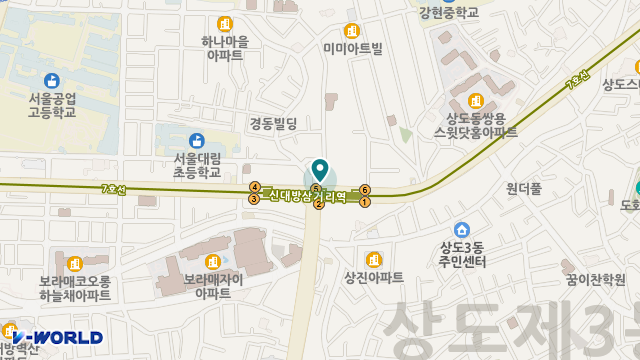 동작구방문요양센터 위치 지도