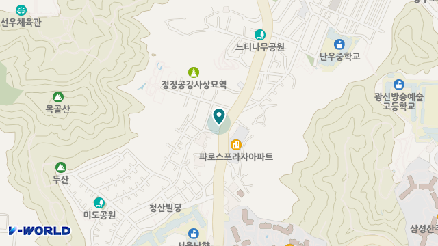한터노인복지센터 위치 지도
