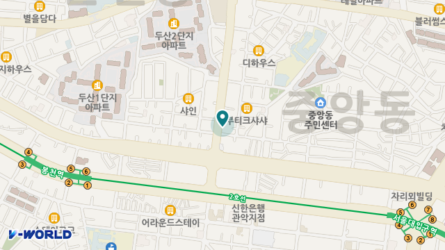 유한노인복지센터 위치 지도