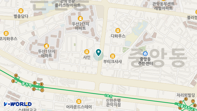 (A)'관악현대재가복지센터 위치 지도
