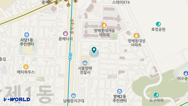 다비다 노인복지센터 위치 지도