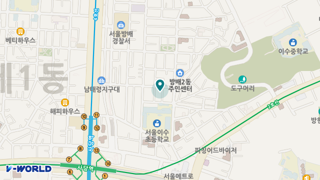 사당노인복지센터 위치 지도