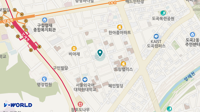 노후사랑복지센터 위치 지도