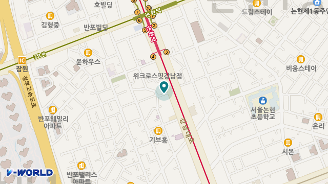 서초동부재가요양센터 위치 지도