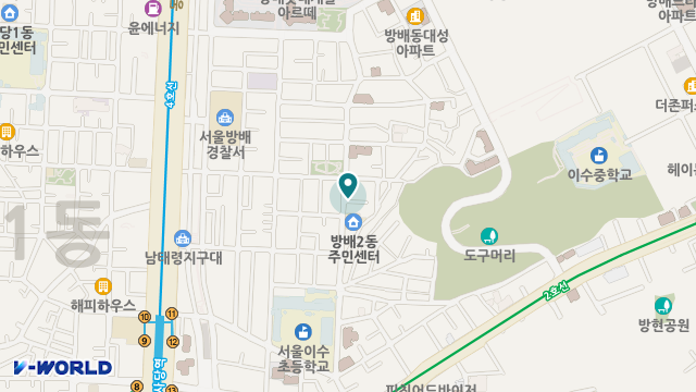 방배재가복지센터 위치 지도