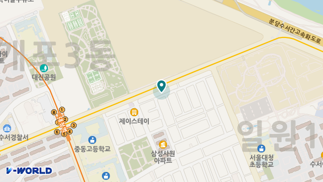 강남장손복지센터 위치 지도