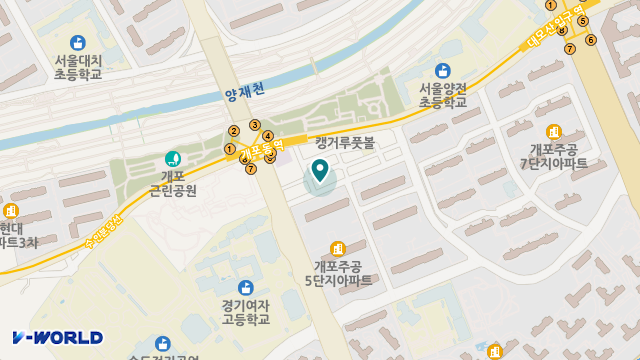 강남개포재가노인복지센터 위치 지도