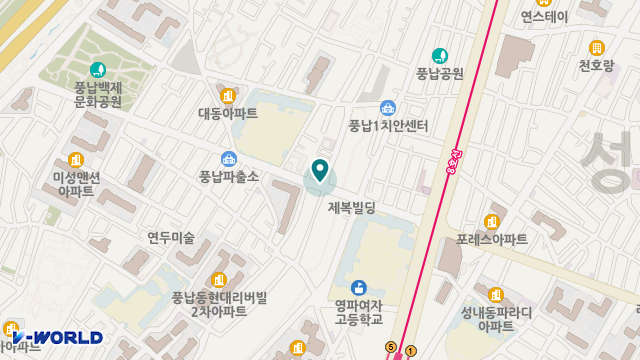 섬김노인요양센타 위치 지도