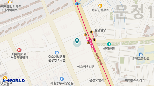 한사랑복지센터 위치 지도