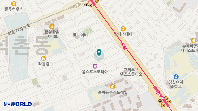 VIP korea 가정방문요양센터 위치 지도