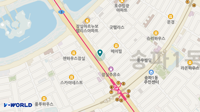 시니어스초이스 홈케어 송파지점 위치 지도
