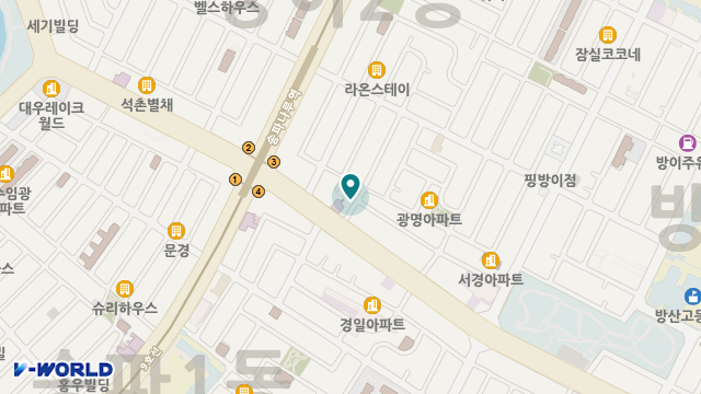 올케어 강남 위치 지도