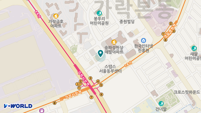 스마일시니어 우리재가노인복지센터 위치 지도