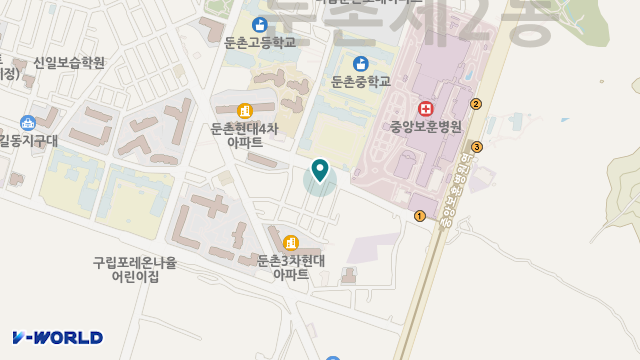 보훈의료기 위치 지도