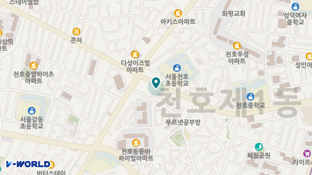 강동효성노인복지센터,복지용구 위치 지도