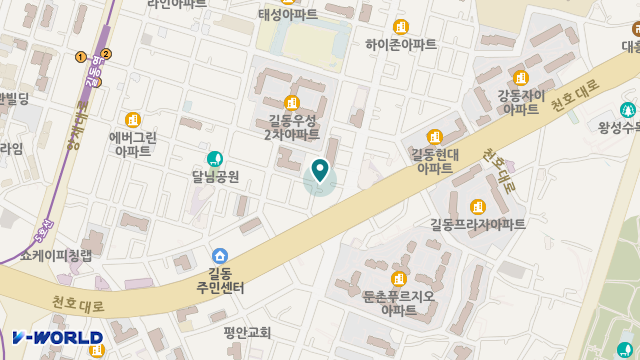 동서울'종합복지센터 위치 지도