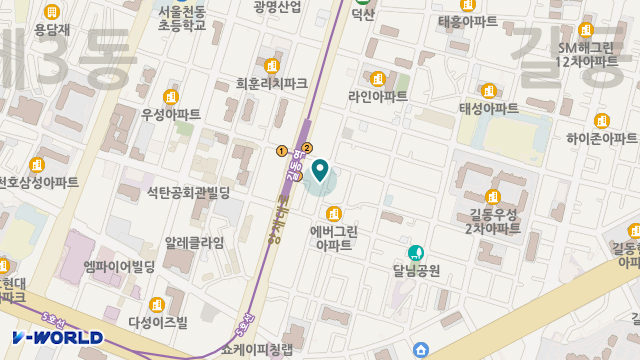 강동희망요양센터 위치 지도