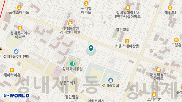 강동실버재가센터 위치 지도