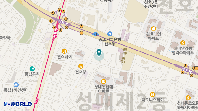 유효자 재가노인복지센터 위치 지도