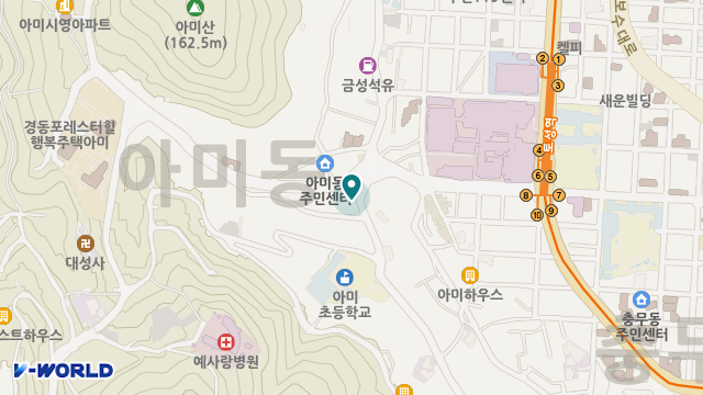 세광재가노인복지센터 위치 지도