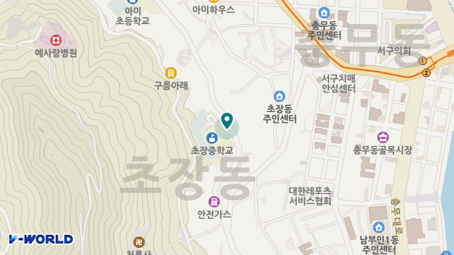 초장재가노인복지센터 위치 지도