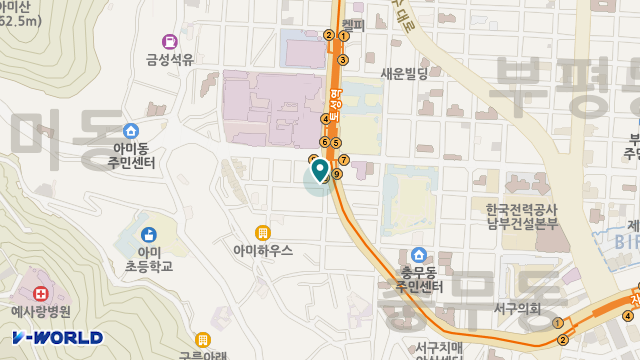 평화재가복지센터 위치 지도