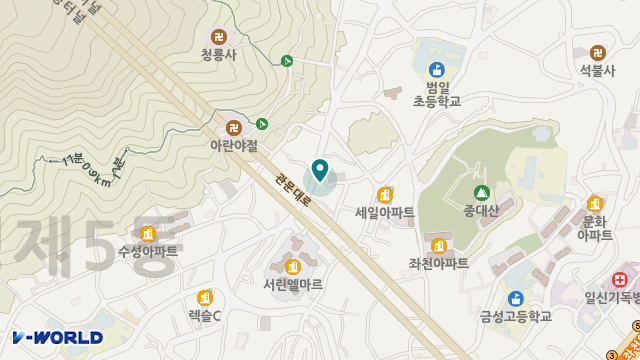 수정노인재가센터 위치 지도