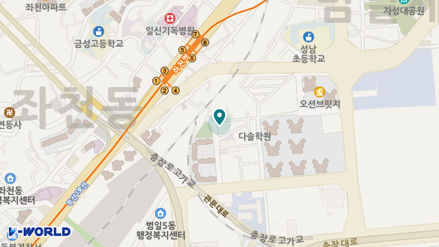 수정노인재가복지센터 위치 지도