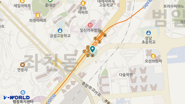 사랑채주간보호센터 위치 지도