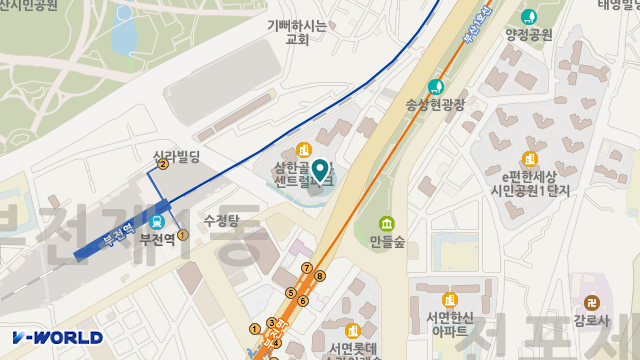 가족사랑노인복지센터 위치 지도